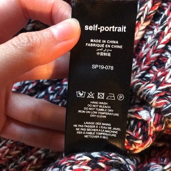 self-portrait Red Melange Crewneck Sweater - Picture 8 of 9